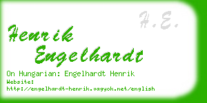 henrik engelhardt business card